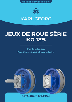 Catalogue de produits Karl Georg essieux de roues série KG 125