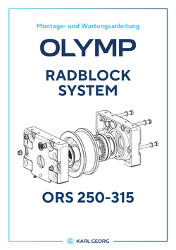 OLYMP Radblocksystem Montage- und Wartungsanleitung ORS 250 - ORS 500 deutsch