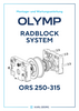OLYMP Radblocksystem Montage- und Wartungsanleitung ORS 250 - ORS 315 deutsch