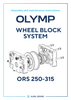 OLYMP wheel block system installation and maintenance instructions ORS 250 - ORS 315 German
