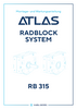Montage- und Wartungsanleitung für ATLAS Radblocksystem Baugröße RB 315 in deutscher Sprache